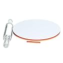 ACMART Chakla Belan for Kitchen Rolling Pin Board/Roti Maker/Chakla/Chapati Maker for Home & Kitchen | Finished Marble and Transparnet Roti Maker (D5)