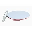 ACMART Chakla Belan for Kitchen Rolling Pin Board/Roti Maker/Chakla/Chapati Maker for Home &amp; Kitchen | Finished Marble and Transparnet Roti Maker (D3)