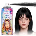 Acomler Black Hair Spray Temporary Hair Color Spray for Kids Women Men, Washable Temporary Hair Dye, One-Day Hair Color Wax for Cosplay, Party, DIY, Christmas, Halloween, Crazy Hair Day(Black, 4.06Oz)