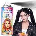 Acomler Black Hair Spray, Washable Temporary Hair Color Spray for Kids Women, Natural Hair Color Wax, Disposable Temporary Hair Dye Wax Pomades for Cosplay, Christmas, Party, Halloween (Black, 4.06oz)