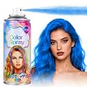 Acomler Temporary Hair Color Spray for Kids Women, Washable Blue Hair Spray, One-Time Use Temporary Hair Dye, Natural Hair Color Wax for Cosplay Party, DIY, Christmas Party, Halloween (Blue, 4.06Oz)