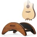 Acoustic Guitar Stand, Clip-On Self-Standing Solid Wood Guitar Stand, Portable Lightweight Guitar Stand Floor, Guitar Holder for Travel and Stage, Gift for Acoustic, Classic and Folk Guitar M-Size