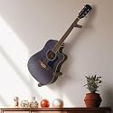 Acoustic Horizontal Guitar Hangers for Wall Wooden Wall Mount (Brown)