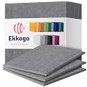 Acoustic Panels - 12 Pack, 12"X12"X0.4" Soundproof Panels - Pebble Gray Square