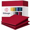Acoustic Panels 12-Pack Soundproof Wall Panels 12"X12"X0.4" Sound Panels High Density Sound Dampening Panels - [Candy Red Square]