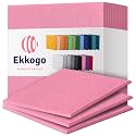 Acoustic Panels 12-Pack Soundproof Wall Panels 12"X12"X0.4" Sound Panels High Density Sound Dampening Panels - [Chic Pink Square]