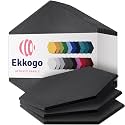 Acoustic Panels 12-Pack Soundproof Wall Panels 14"X12.1"X0.4" Sound Panels High Density Sound Dampening Panels - [Dark Gray Hexagon]