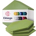 Acoustic Panels - 12-Pack Soundproof Wall Panels, 14"X12.1"X0.4", High Density Sound Dampening - Gin Green Hexagon