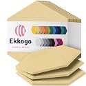 Acoustic Panels 12-Pack Soundproof Wall Panels 12"X10.4"X0.4" Sound Panels High Density Sound Dampening Panels - [Cancun Sand Hexagon]