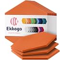 Acoustic Panels 12-Pack Soundproof Wall Panels 12"X10.4"X0.4" Sound Panels High Density Sound Dampening Panels - [Poppy Orange Hexagon]