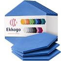 Acoustic Panels 12-Pack Soundproof Wall Panels 12"X10.4"X0.4" Sound Panels High Density Sound Dampening Panels - [Grand Blue Hexagon]