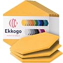 Acoustic Panels 12-Pack Soundproof Wall Panels 14"X12.1"X0.4" Sound Panels High Density Sound Dampening Panels - [Sunny Yellow Hexagon]