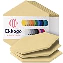 Acoustic Panels 12-Pack Soundproof Wall Panels 14"X12.1"X0.4" Sound Panels High Density Sound Dampening Panels - [Cancun Sand Hexagon]