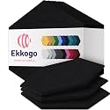 Acoustic Panels 12-Pack Soundproof Wall Panels 12"X10.4"X0.4" Sound Panels High Density Sound Dampening Panels - [Deep Black Hexagon]