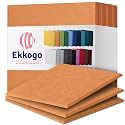 Acoustic Panels 12-Pack Soundproof Wall 12"X12"X0.4" - High Density Sound Dampening [70'S Orange Square]