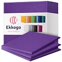 Acoustic Panels 12-Pack Soundproof Wall Panels 12"X12"X0.4" Sound Panels High Density Sound Dampening Panels - [Midnight Purple Square]