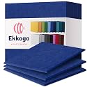 Acoustic Panels 12-Pack Soundproof Wall Panels 12"X12"X0.4" Sound Panels High Density Sound Dampening Panels - [Admiral Blue Square]
