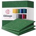 Acoustic Panels 12-Pack Soundproof Wall Panels 12"X12"X0.4" Sound Panels High Density Sound Dampening Panels - [Dark Green Square]