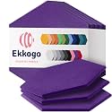 Acoustic Panels 12-Pack Soundproof Wall Panels 12"X10.4"X0.4" Sound Panels High Density Sound Dampening Panels - [Midnight Purple Hexagon]