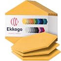 Acoustic Panels 12-Pack Soundproof Wall Panels 12"X10.4"X0.4" Sound Panels High Density Sound Dampening Panels - [Sunny Yellow Hexagon]
