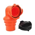 Acouto RV Sewer Hose Elbow with Lid 90 Degree, Easy Installation Sewer Hose Connector, Suitable for Yacht