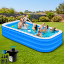 Acqua Scape 10 Feet Inflatable Swimming Pool For Adults Inflatable Swimming Pool