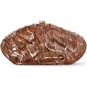 Acrylic Clutch Purse for Women Evening Bag, Irregular Shell Acrylic Purse Box Clutch with Chain for Party Wedding Prom