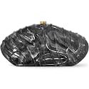 Acrylic Clutch Purse for Women Evening Bag, Irregular Shell Acrylic Purse Box Clutch with Chain for Party Wedding Prom