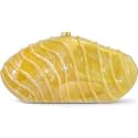 Acrylic Clutch Purse for Women Evening Bag, Irregular Shell Acrylic Purse Box Clutch with Chain for Party Wedding Prom