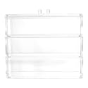 Acrylic Cosmetic Organizer Box Lid, 3 Layer Makeup Storage Container