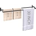 Acrylic Design Double Towel Bar for Bathroom Wall 30 Inch Matte Black, Double Towel Racks for Bathroom Wall Mounted,Bathroom Towel Holder Towel Hanger (Double Bar-Black, 30 in)