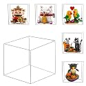 Acrylic Display Case for Lego Fortune Master 40864 Cat 40813 Valentine Lovebirds 40522 40570 40497 5.91Lx5.91Wx5.91H inch(15x15x15 cm)(NOT Included The Model)