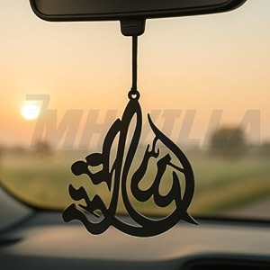 acrylic islamic car hanging accessory - interiordashboardmirrordecoration - masha allah