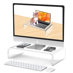 acrylic monitor stand acrylic laptop stand riser clear monitor stand white monitor stand riser computer monitor stand riser white desk riser acrylic computer stand desk accessories desktop organizer