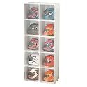 Acrylic Motorcycle Helmet Display Case - Protective Storage Cabinet for Collectible Helmets, Dust-Free Showcase, Perfect for Home or Shop Display