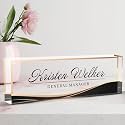 Acrylic Personalized Name Plate - Desk Decor for Women &amp; Men, Office Gifts for Boss, Manager, Teacher, Nurse