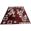 Acrylic Rectangular Carpet for Hall Mat