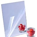 Acrylic Self Adhesive Mirror Sheet for Wall, Plastic Non Glass Sticky Kid Safety Mirror Tiles for Wall Rectangle 6x8 inch 1Pcs