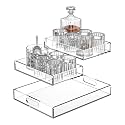Acrylic Serving Tray Set of 3-16x12 &amp; 7.7x11.4 Inch Clear Luxury Trays for Kitchen, Dining, Bathroom Organizer - Non-Slip, Scratch-Resistant, Spill-Proof Design - Ideal Gift for Housewarming, Parties