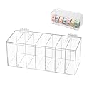 Acrylic Transparent Adjustable Label Dispenser 7-Slot