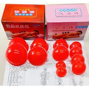 acs 12pcsset moisture anti cellulite vacuum cupping cup silicone family facial body massage therapy cupping cups massager standard acs004