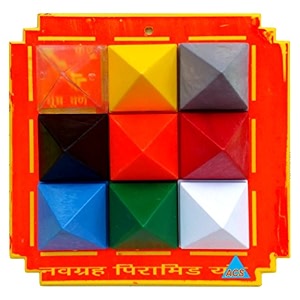 acs pyramid navgrah set - i square plate