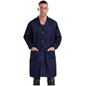 ACSUSS Men Women Jacket V Neck Top Durability Coat Dustproof Overall Resistant Blouse Lab Coat