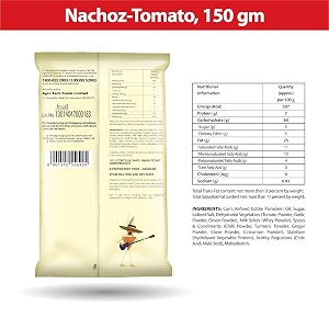 act ii nachos tomato 150g  crispy amp crunchy tortilla chips  tangy tomato flavour  perfect with salsa amp dips  ready to eat snack for parties movie nights amp munching weight may vary
