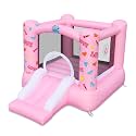 Action Air Inflatable Bounce House with Blower, Princess Bouncer, Durable & Extra Thick Bouncy Castle for Kids, Indoor/Outdoor Fun, Easy Setup, Safety Netting & Carrying Bag Included