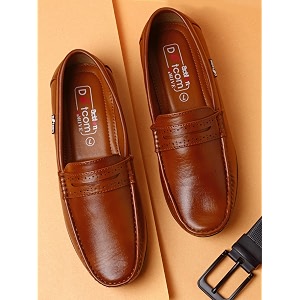 Action-DRIVE-43 Lightweight Comfortable Synthetic Leather Loafers for