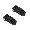 Action Pro 2 x Long Straight Joint Mount Adapter Compatible with GoPro Hero 13 12 11 10 9 8 7 6 5 4 3+ 3 DJI Yi 4K Eken Insta360 SJCAM Noise Play and Other Action Cameras