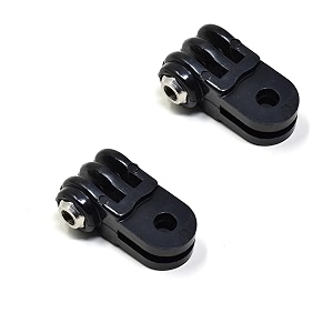 action pro short straight joint mount adapter 2-pack compatible with gopro hero 1312111098765433 dji osmo insta360 sjcam yi amp other action cameras