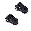 Action Pro Short Straight Joint Mount Adapter (2-Pack), Compatible with GoPro Hero 13/12/11/10/9/8/7/6/5/4/3+/3, DJI Osmo, Insta360, SJCAM, YI &amp; Other Action Cameras