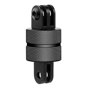 action pro 360-degree cnc aluminum rotatable adapter compatible with gopro-13121110987654xiaomiyisjcam4k eken action cameras